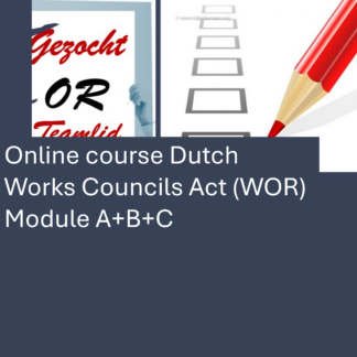 Online course<br>Dutch Works Councils Act (WOR)